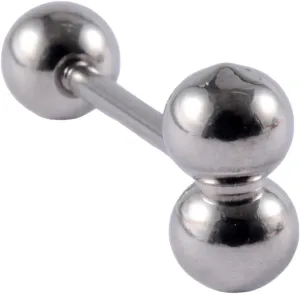 New 2025 Arrival 1Pc Punk Tongue Piercing Surgical Steel Women Blasting Leveraged Star Round Balls Man Tongue Ring Unisex Body Piercing With For You Accessories Trendy Creative Gift