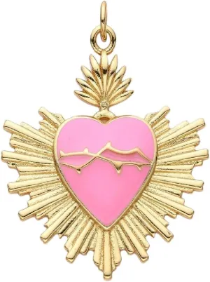 New 2025 Gold Color Sacred Heart Of Jesus Pendant Immaculate Heart Of Mary Necklace For Women Zircon Heart Charms Choker DIY Decoration Jewelry Commemorative With You Accessories Trendy Best For Gift