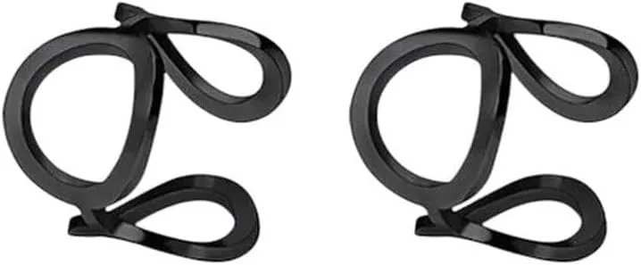 New 2026 2-20Pcs Black Stainless Steel Adjustable Non Piercing Cartilage Clip On Wrap Earrings Helix Ear Cuff Lip Nose Ring Jewelry Fashion Trendy Accessories Creative Gift