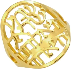 New 2026 Unisex David Star  Symbol Ring Stainless Steel Hebrew Kabbalah Jewish Faith Prayer Jewelry Religious Emblem Fashion Luxury Accessories Creative Gift For Women And Men