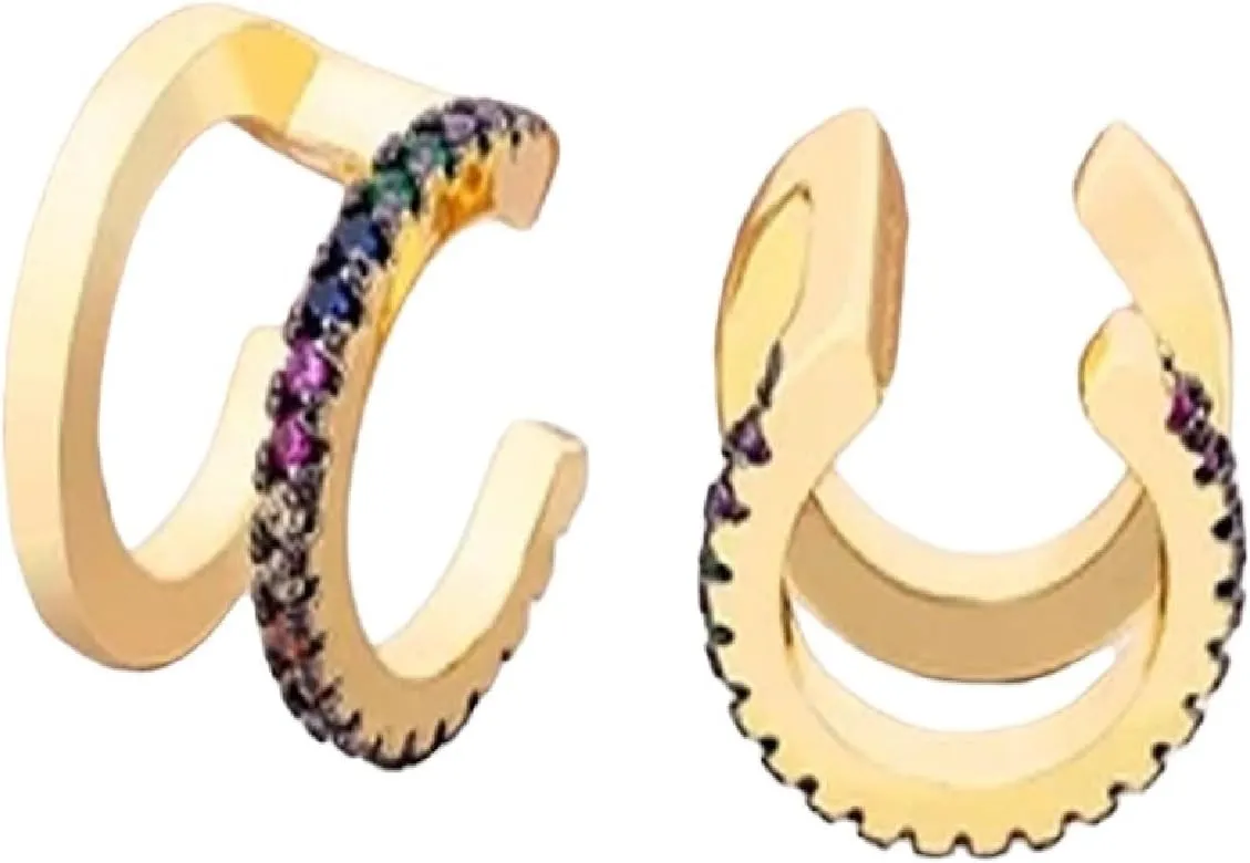 New For Arrival Fashion 13 Styles Copper Zircon Clip On Wrap Earring Tragus Body Jewelry Ear Cuff Clip Nose Ring Piercing Snug Earrings With For You Accessories Creative Gift