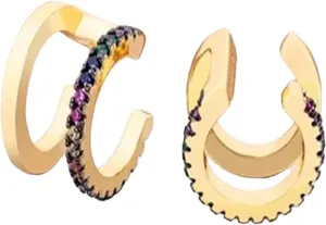 New For Arrival Fashion 13 Styles Copper Zircon Clip On Wrap Earring Tragus Body Jewelry Ear Cuff Clip Nose Ring Piercing Snug Earrings With For You Accessories Creative Gift