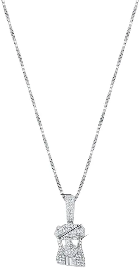 New For Trendy 2025 925 Sterling Silver Jesus Pendant Iced Out Cubic Zirconia Women's Pendant Hip Hop High Charm Jewelry For Gift Jewelry Fashion Accessories Creative Gift