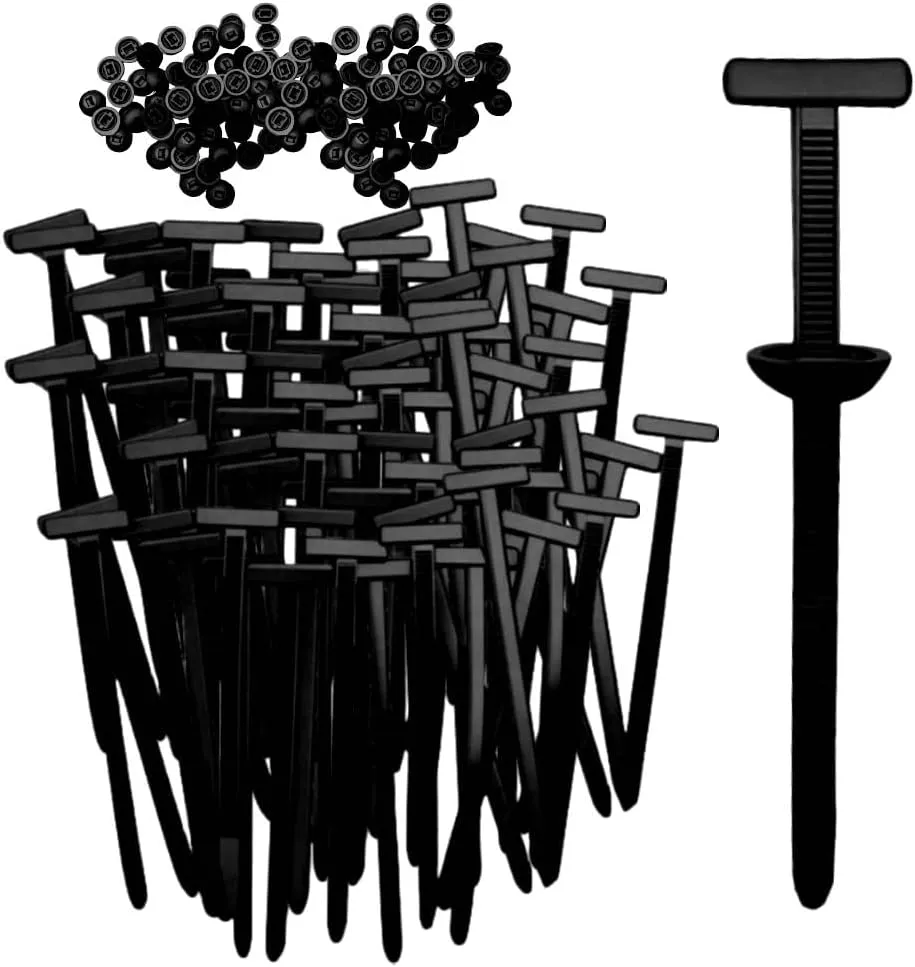 Nylon Universal Cable Tie Buckle, Heavy Duty Self-Locking Nylon Zip Ties Holder, New Multifunctional Cable Tie Buckle for Car Daily Repair (50pcs)