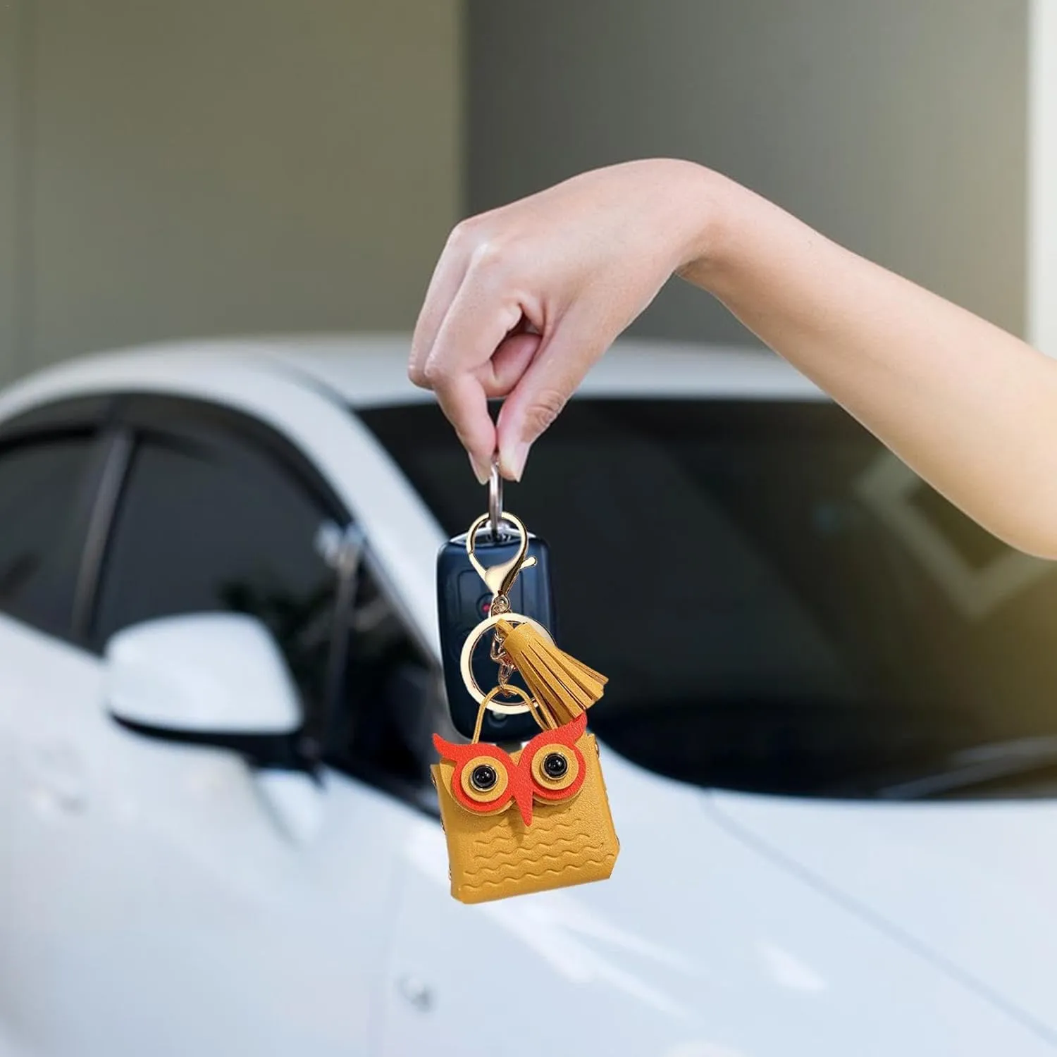 Owl Keychain - Bag Keychain, Cute Owl Bag, Owl Tassel Keychain, Backpack Keychain, Owl Coin Purse Keychain,