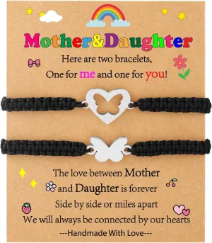 P. BLAKE First Day of School Bracelet Mommy and Me Back to School Kindergarten Gifts Matching Bracelets Set for Mother Daughter Son Girls Boys Jewelry Gifts