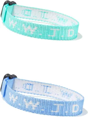 Pingyongchang 2Pcs WWJD Matching Bracelet What Would Jesus Do Letter Hnadmade Braided Bracelets Inspirational Religious Christian Jewelry Friendship Couples Gift for Women Men