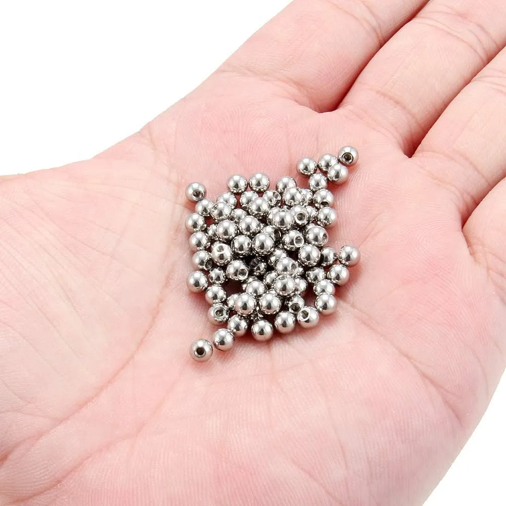 Ruifan 60-80PCS 316L Surgical Steel Replacement Balls Body Jewelry Piercing Barbell Parts 16G 14G Women Men
