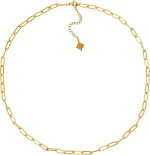 Sacina Gold-tone PaperClip Choker Paperclip Chain Necklace for Women, Gold-tone Chain Minimalist Necklace, Jewelry Gift for Women