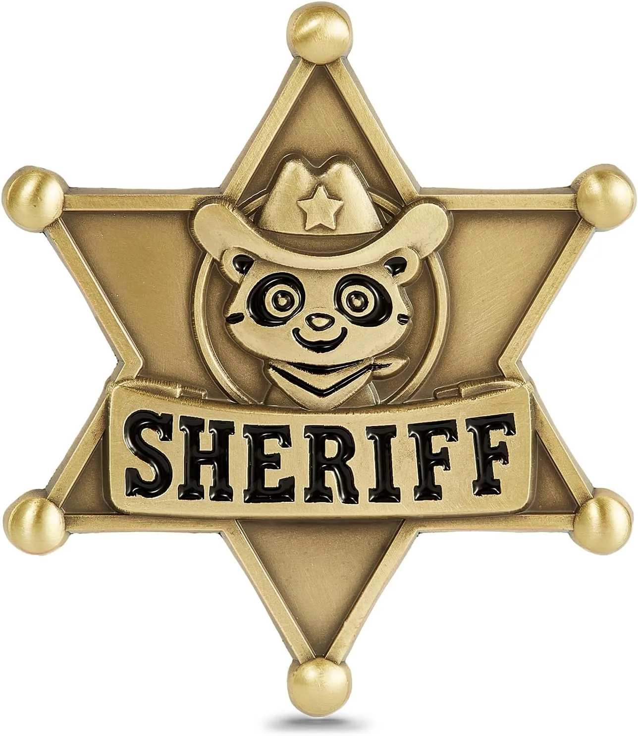 Sheriff Badge, Metal Police Badge for Kids