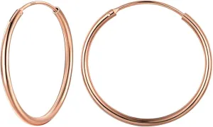 Silvora Lightweight Hoop Earrings for Women - S925 Sterling Silver Large Hoops Earrings in 4 Colors & 4 Sizes (20mm/30mm/50mm/70mm), Hypoallergenic&Comfort