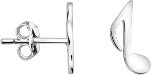 SOFIA MILANI - Solid 925 Sterling Silver Earrings for Women - Music Note Stud Earrings - 20673