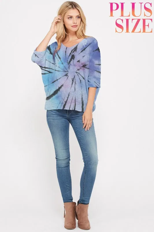 Starburst Tie Dye Knit Top
