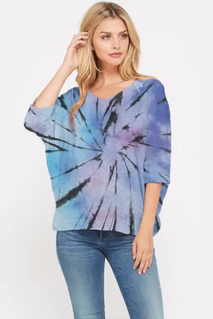 Starburst Tie Dye Knit Top