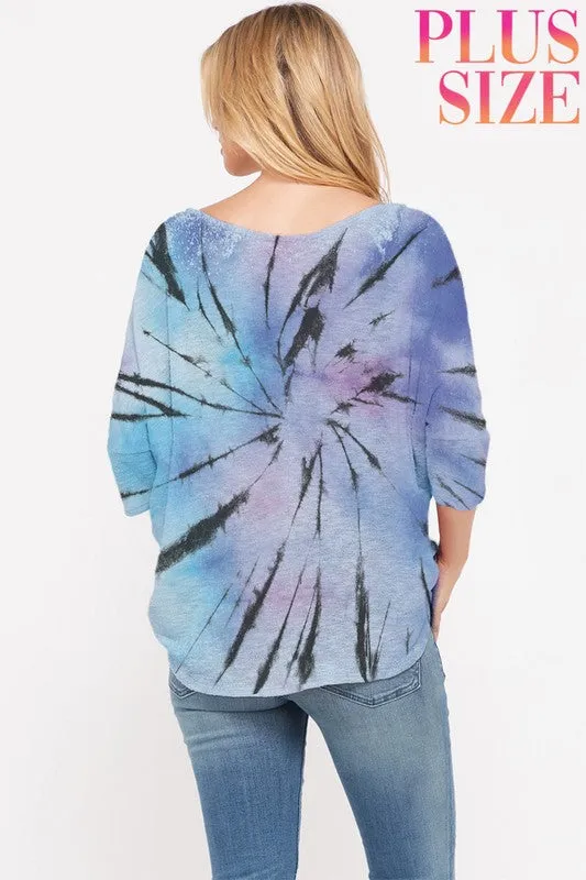 Starburst Tie Dye Knit Top