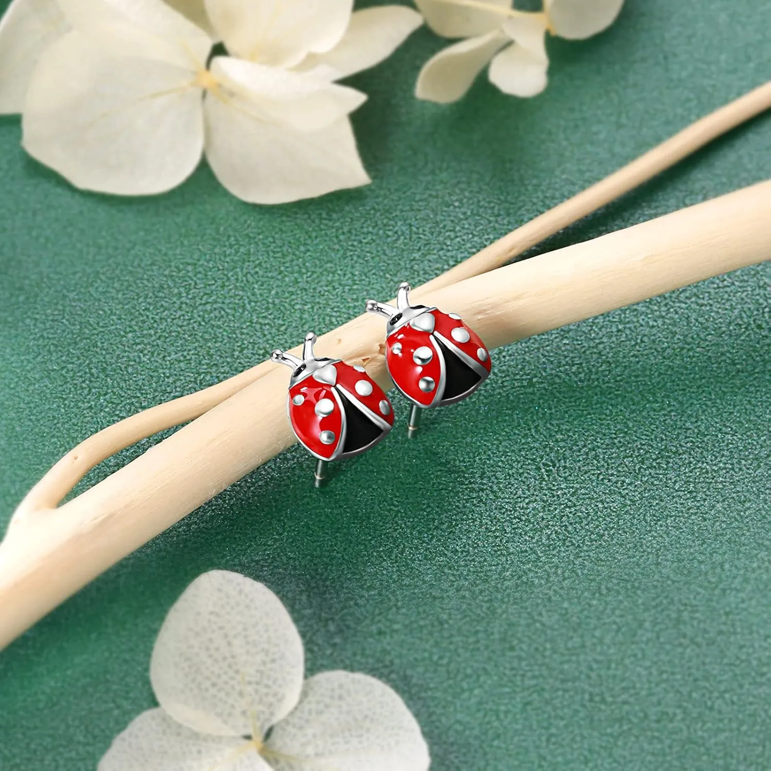 Sterling Silver Animal Stud Earrings: Llama Hippo Elephant Cat Sloth Ladybug Earrings Birthday Graduation Jewelry Gift Women Animal Lovers