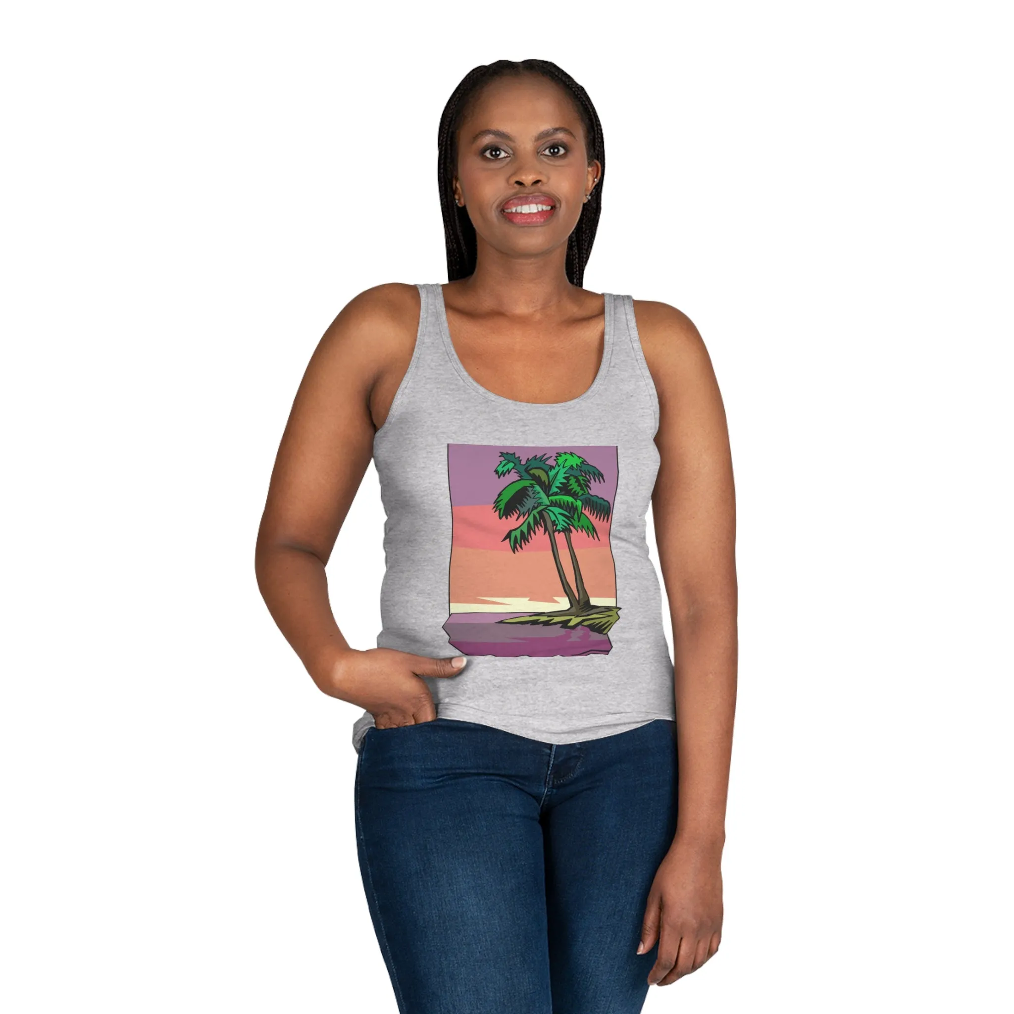 Sunset Palm Women's Tank Top