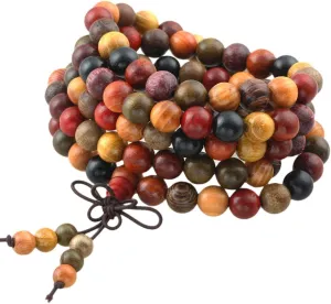 SUNYIK 8mm 108 Tibetan Buddhist Mala Bracelet Natural Beaded Prayer Bead for Women Men