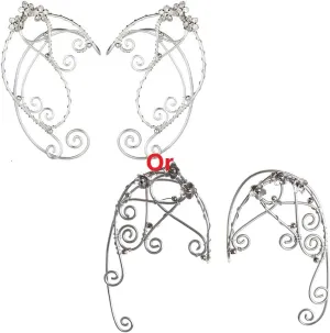 Trendy Ear Cuffs Clip-on Earrings Elves Cosplay Fantasy Costume Fairy Wrap Earrings Jewelry Decoration Gifts