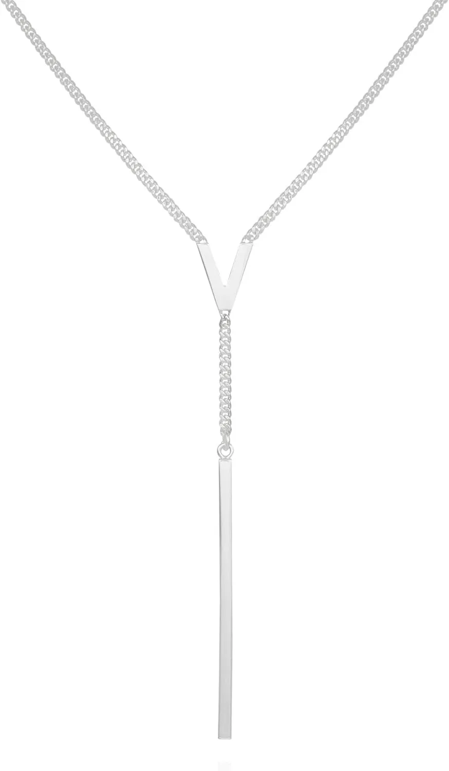 Vince Camuto Silvertone Lariat Y Necklace For Women