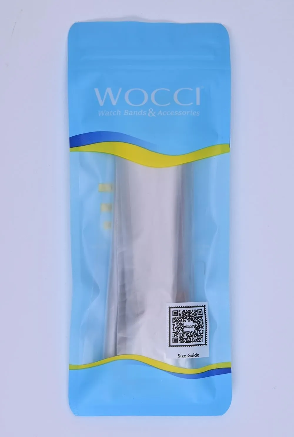 WOCCI 15mm Silicone Watch Band, Quick Release Rubber Replacement Strap with Black Stainless Steel Buckle (Black)