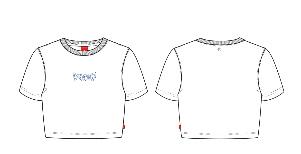 WORSHIP SUPPLIES WOMENS MEANCORE MICRO TEE - WHITE