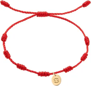 Zodiac Constellation Bracelets String for Women Men Coin 7 Knots Red Rope Bracelet Lucky Amulet Birthday Gift Jewelry